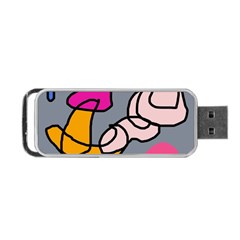 Colorful Abstract Design By Moma Portable Usb Flash (two Sides) by Valentinaart