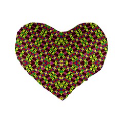 Planet Light Standard 16  Premium Flano Heart Shape Cushions by MRTACPANS