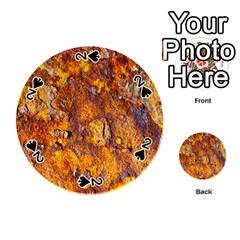 Rusted Metal Surface Playing Cards 54 (round) 