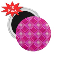 Pink Sweet Number 16 Diamonds Geometric Pattern 2 25  Magnets (10 Pack)  by yoursparklingshop