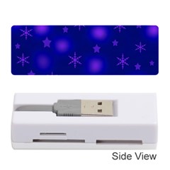 Blue Xmas Design Memory Card Reader (stick)  by Valentinaart