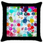 Colorful Diamonds Dream Throw Pillow Case (Black) Front