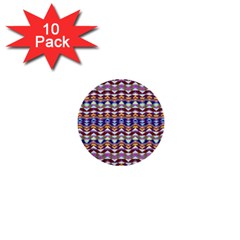 Ethnic Colorful Pattern 1  Mini Buttons (10 Pack)  by dflcprints