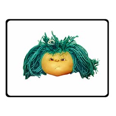 Angry Girl Doll Fleece Blanket (small) by dflcprints