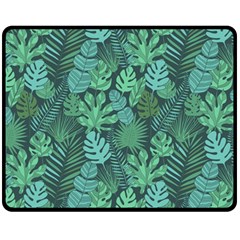 Tropical Plantation Pattern2 Fleece Blanket (medium)  by kostolom3000shop
