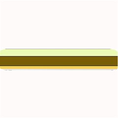 Elegant Shades Of Primrose Yellow Brown Orange Stripes Pattern Small Bar Mats by yoursparklingshop