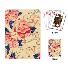 Beautiful Pink Roses Playing Card by Brittlevirginclothing