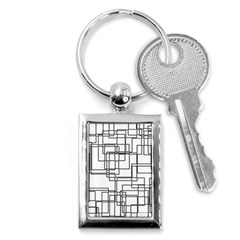 Structure Pattern Network Key Chains (rectangle)  by Amaryn4rt