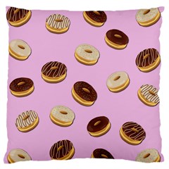 Donuts Pattern - Pink Standard Flano Cushion Case (two Sides) by Valentinaart