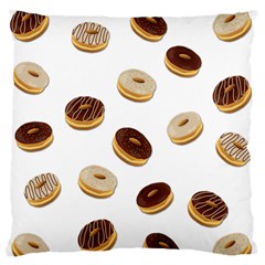 Donuts Pattern Standard Flano Cushion Case (one Side) by Valentinaart
