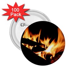 Bonfire Wood Night Hot Flame Heat 2 25  Buttons (100 Pack)  by Amaryn4rt