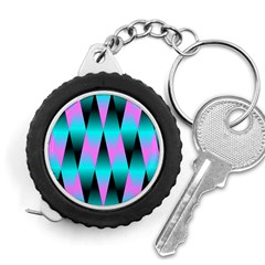 Shiny Decorative Geometric Aqua Measuring Tapes by Amaryn4rt