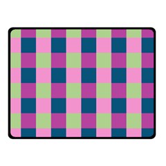 Pink Teal Lime Orchid Pattern Double Sided Fleece Blanket (small)  by Nexatart