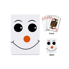 Happy Face With Orange Nose Vector File Playing Cards (mini)  by Nexatart