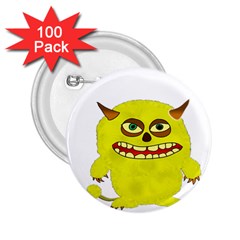 Monster Troll Halloween Shudder 2 25  Buttons (100 Pack) 
