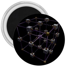 Grid Construction Structure Metal 3  Magnets by Nexatart