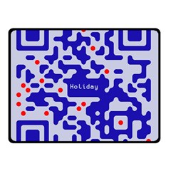 Qr Code Congratulations Double Sided Fleece Blanket (small) 
