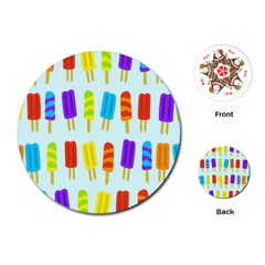 Food Pattern Playing Cards (round)  by Nexatart