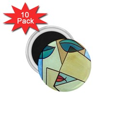 Abstract Art Face 1 75  Magnets (10 Pack)  by Nexatart