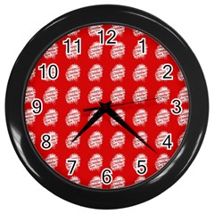 Happy Chinese New Year Pattern Wall Clocks (black) by dflcprints