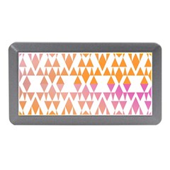 Geometric Abstract Orange Purple Pattern Memory Card Reader (mini) by Nexatart