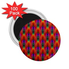 Apophysis Fractal Owl Neon 2 25  Magnets (100 Pack) 