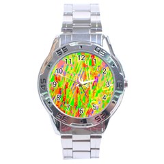 Cheerful Phantasmagoric Pattern Stainless Steel Analogue Watch