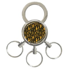 Christmas Background 3-ring Key Chains