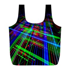 Electronics Board Computer Trace Full Print Recycle Bags (l)  by Nexatart