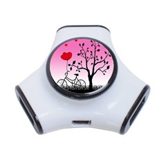 Love Sunrise 3-port Usb Hub by Valentinaart