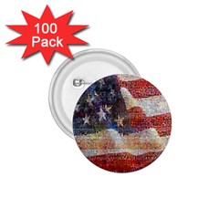 Grunge United State Of Art Flag 1 75  Buttons (100 Pack)  by Nexatart