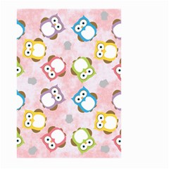 Owl Bird Cute Pattern Large Garden Flag (two Sides) by Nexatart