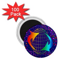 Recycling Arrows Circuit 1 75  Magnets (100 Pack)  by Nexatart