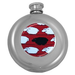 Sheep Round Hip Flask (5 Oz)