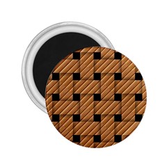 Wood Texture Weave Pattern 2 25  Magnets