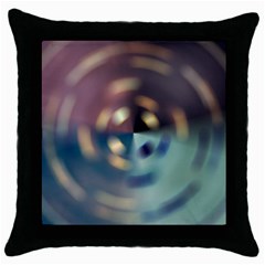 Blur Bokeh Colors Points Lights Throw Pillow Case (black)