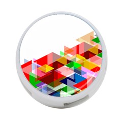 Graphics Cover Gradient Elements 4-port Usb Hub (two Sides) 