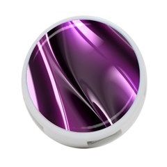 Purple Fractal Mathematics Abstract 4-port Usb Hub (two Sides) 