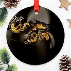 Fractal Mathematics Abstract Ornament (round)