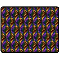 Seamless Prismatic Line Art Pattern Double Sided Fleece Blanket (medium) 