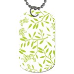 Leaves Pattern Seamless Dog Tag (Two Sides) Back