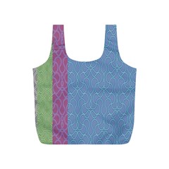 Fine Line Pattern Background Vector Full Print Recycle Bags (s)  by Simbadda