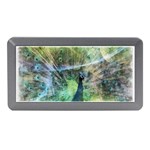 Digitally Painted Abstract Style Watercolour Painting Of A Peacock Memory Card Reader (Mini) Front