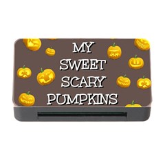 Scary Sweet Funny Cute Pumpkins Hallowen Ecard Memory Card Reader With Cf by Amaryn4rt