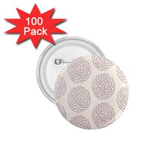 Flower Floral Star Sakura Purple 1 75  Buttons (100 Pack)  by Mariart