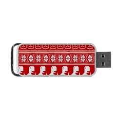 Red Dinosaur Star Wave Chevron Waves Line Fabric Animals Portable Usb Flash (two Sides) by Mariart