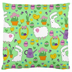 Cute Easter Pattern Standard Flano Cushion Case (one Side) by Valentinaart