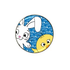 Easter Bunny And Chick  Hat Clip Ball Marker (10 Pack)
