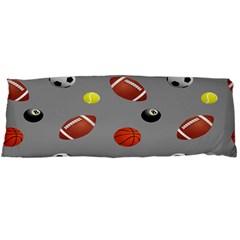 Balltiled Grey Ball Tennis Football Basketball Billiards Body Pillow Case (dakimakura) by Mariart