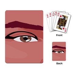 Eye Difficulty Red Playing Card by Mariart